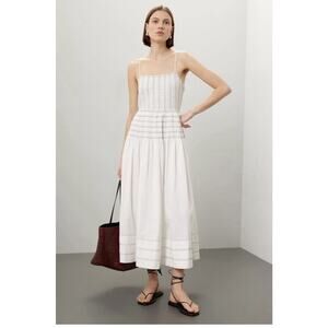 Saylor White Adalene Dress Size S with stain/dust